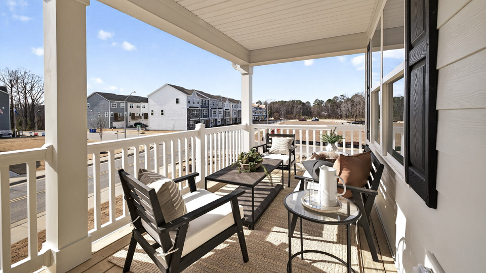 second floor balcony