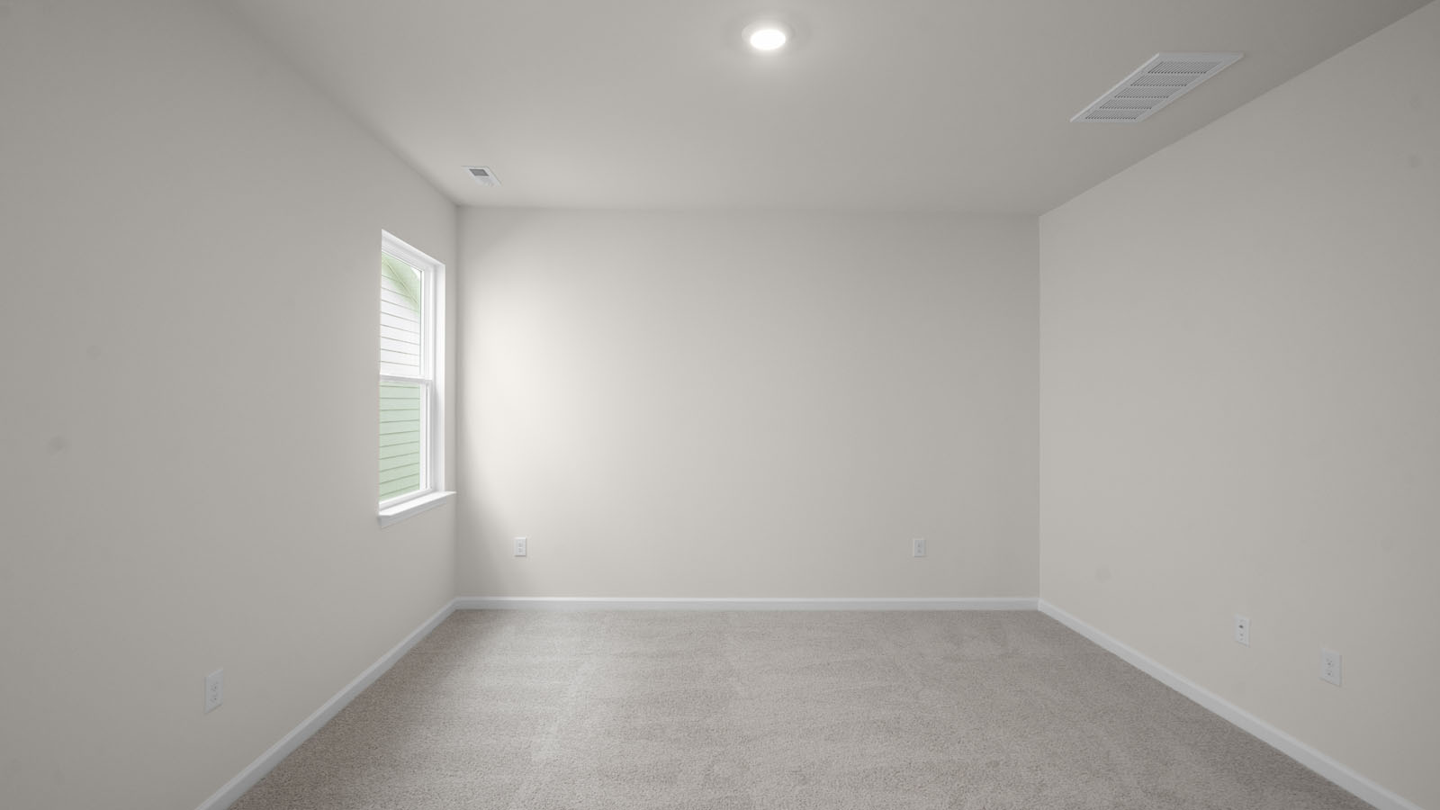 Bedroom with carpet