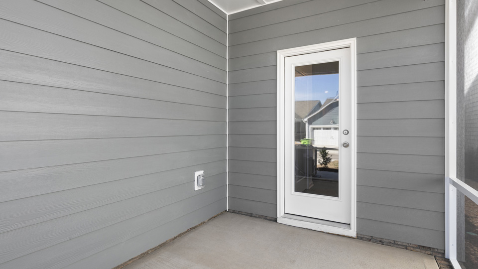 exterior door to patio