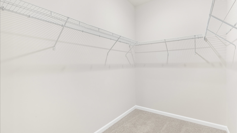 walk in closet with wire shelving