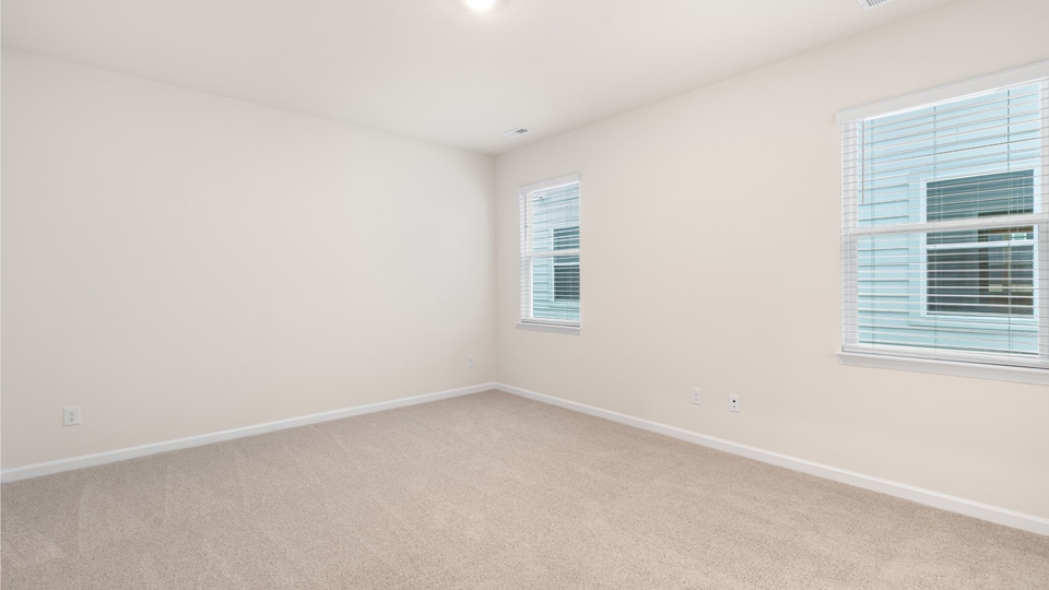 Bedroom with carpet flooring