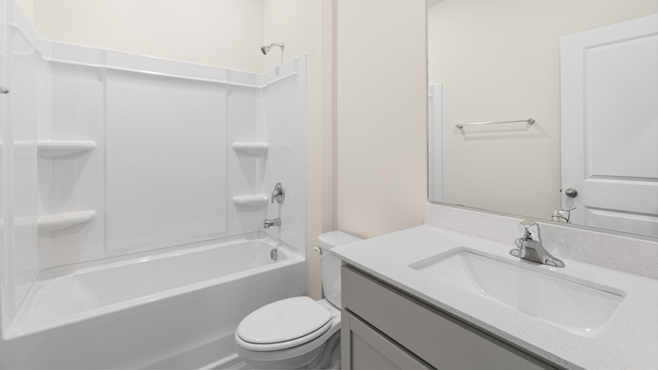 Bathroom with quartz countertops
