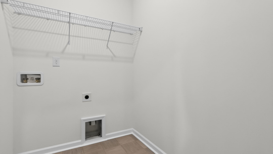 laundry room with washer and dryer hookups
