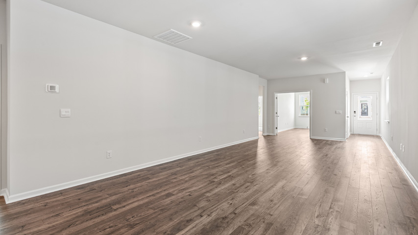 Living area with revwood flooring