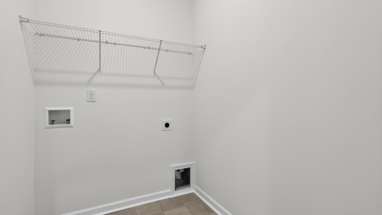 laundry room with washer and dryer hookups