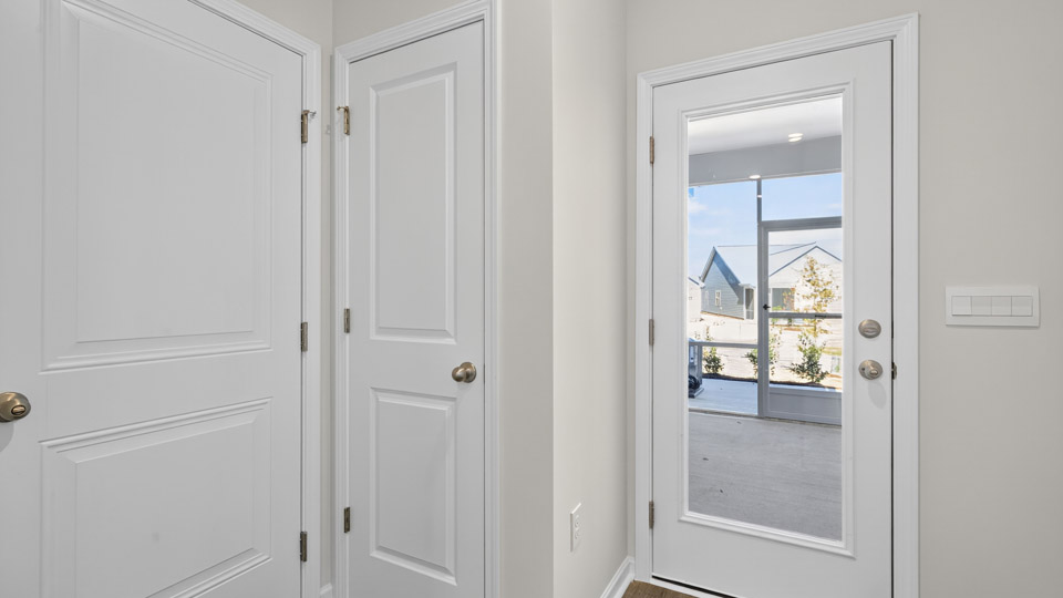 Back door leading to back patio