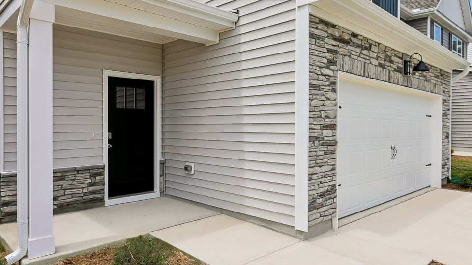 front exterior Walden with 2 car garage