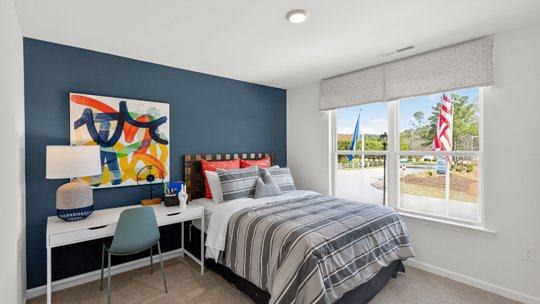 additional bedroom with window, carpeting, closet