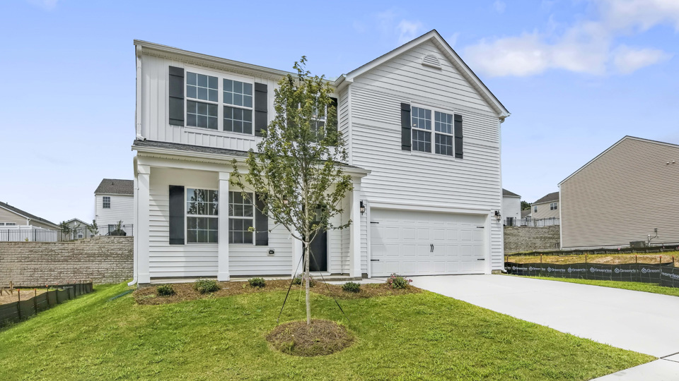 front exterior Wilmington A with 2 car garage