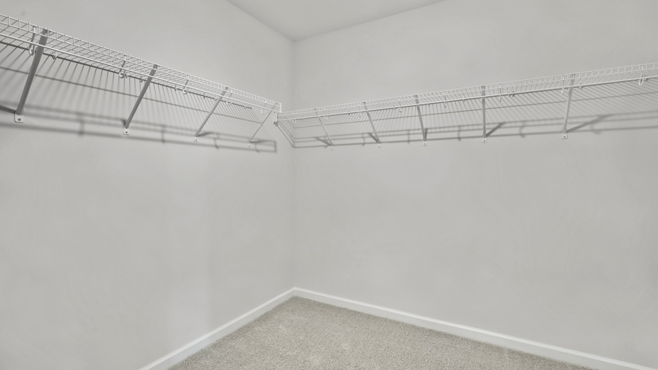 walk in closet with wire shelving