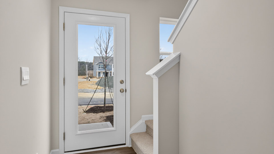 Backdoor leading to garage