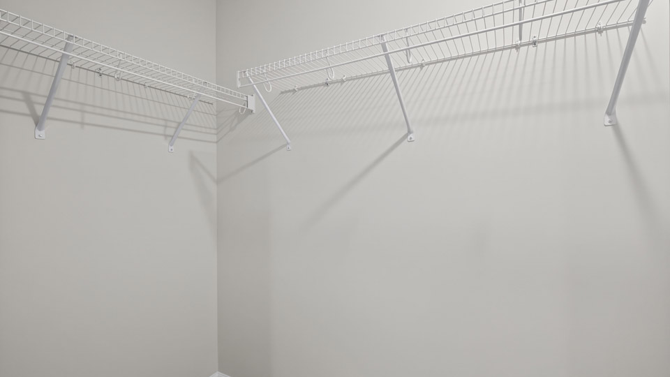 Primary closet