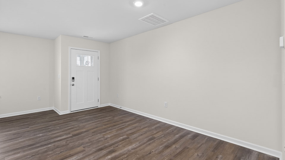 Front door entry leading to living room