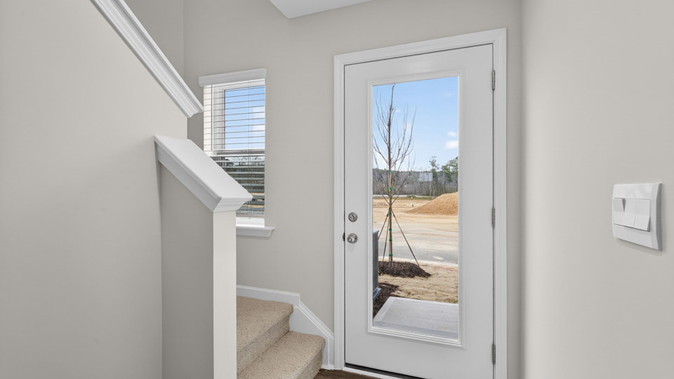 Back door leading to garage