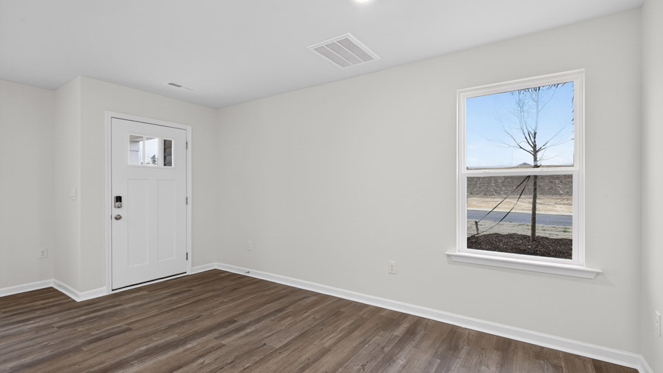 Front door entry leading to living room