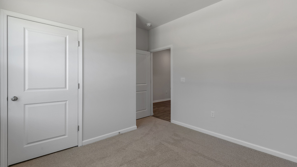 Bedroom with carpet
