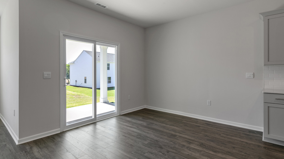 Living area with revwood flooring
