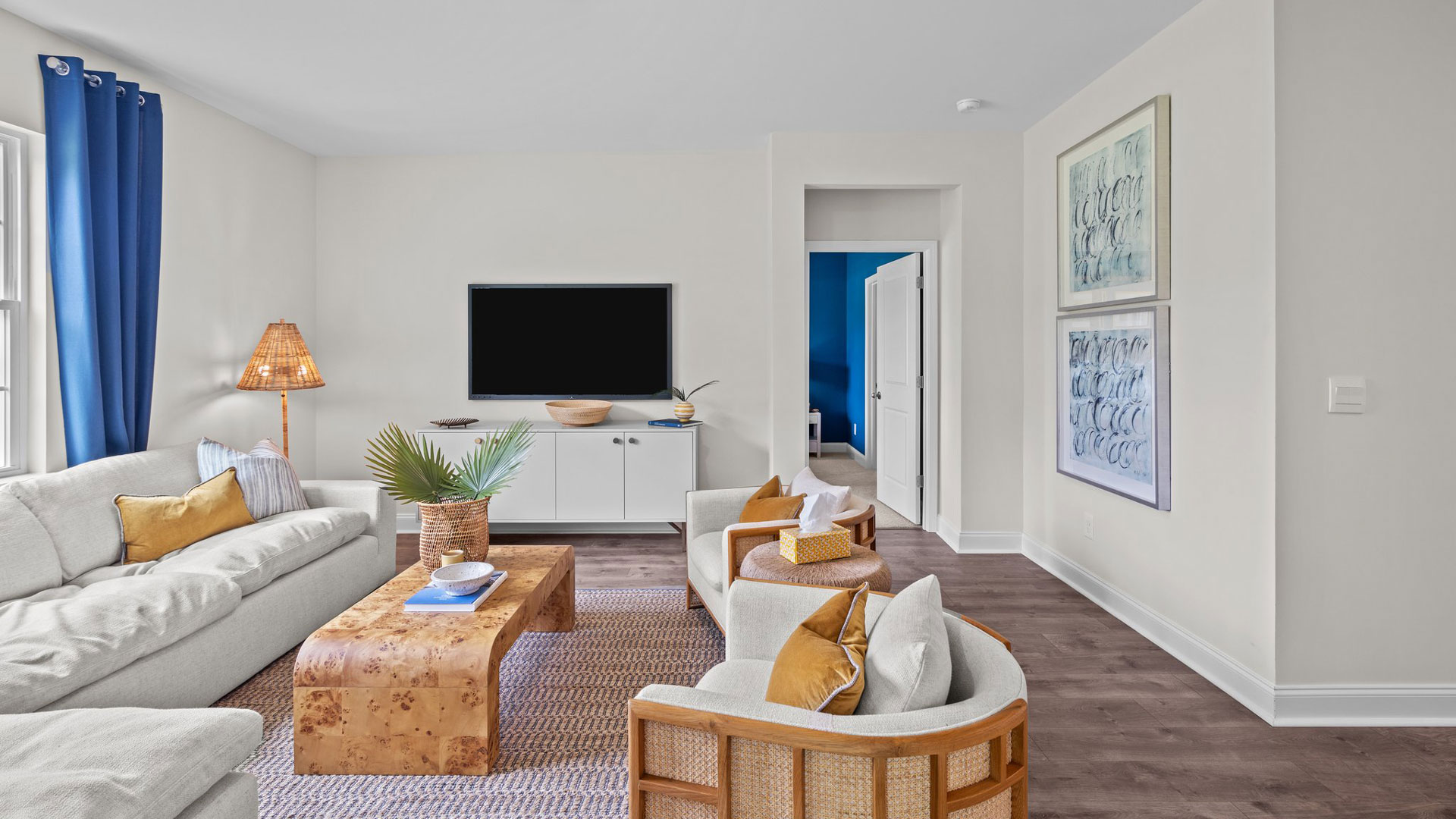 Open-concept living area