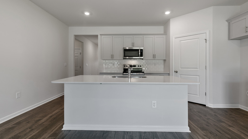 Kitchen with quartz countertops