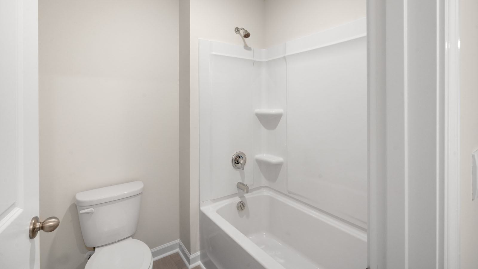 Bathroom with white cabinets