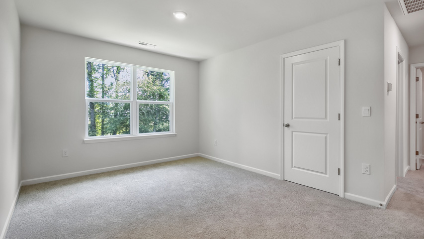 Loft area with carpet