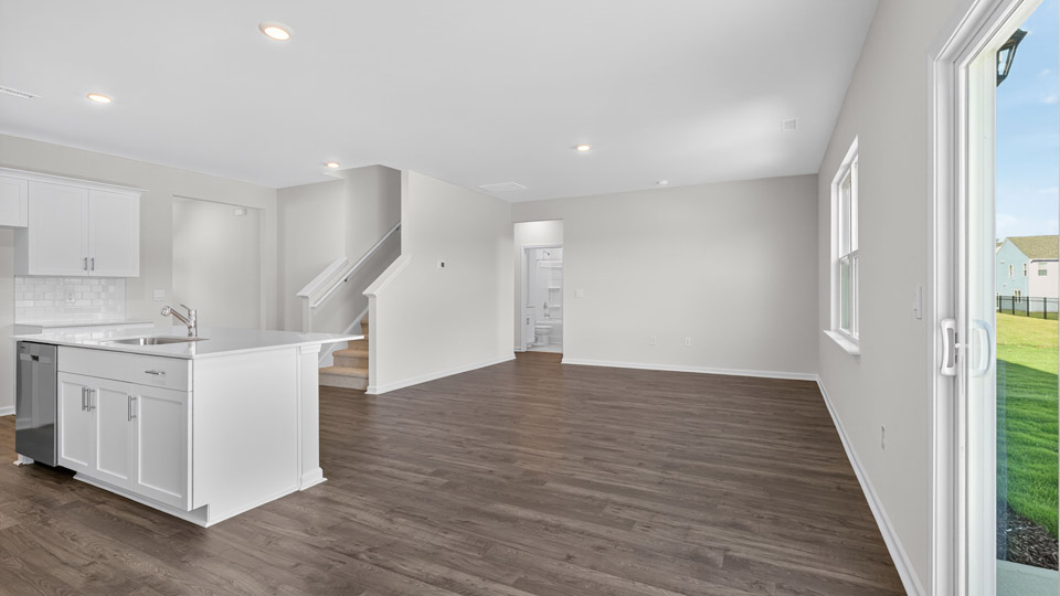 Open-concept dining area