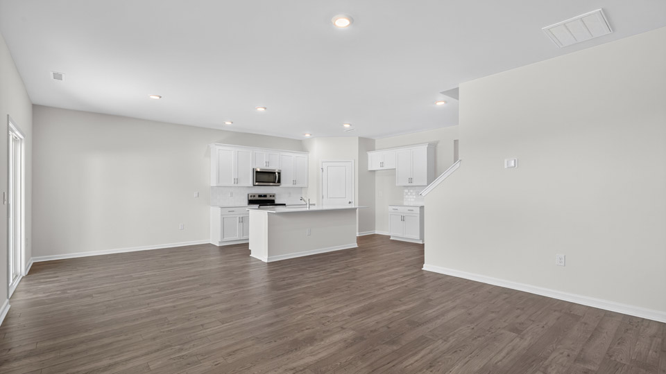 Open-concept living area