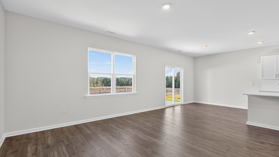 Open-concept living area