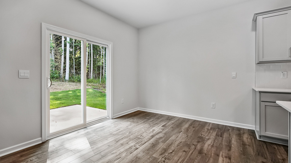 Living area with revwood flooring