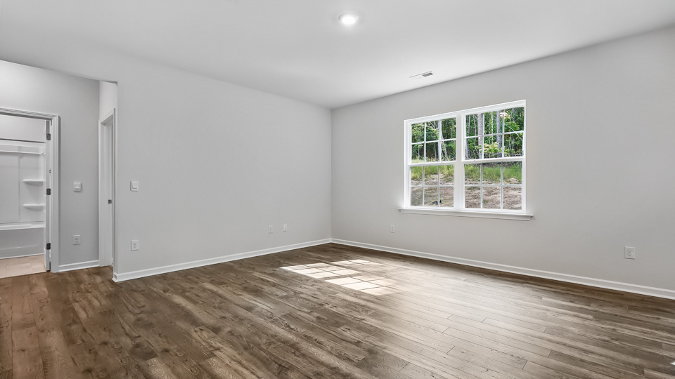 Living area with revwood flooring