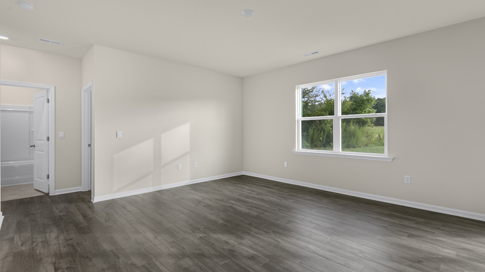 Living area with revwood flooring