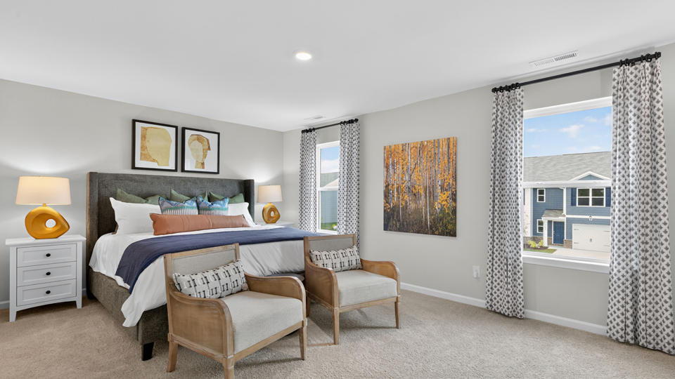 bedroom with carpet flooring