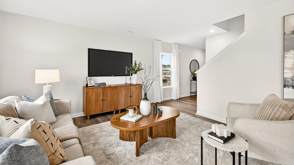 living room with plenty of natural lighting