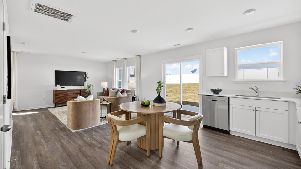 open concept living room