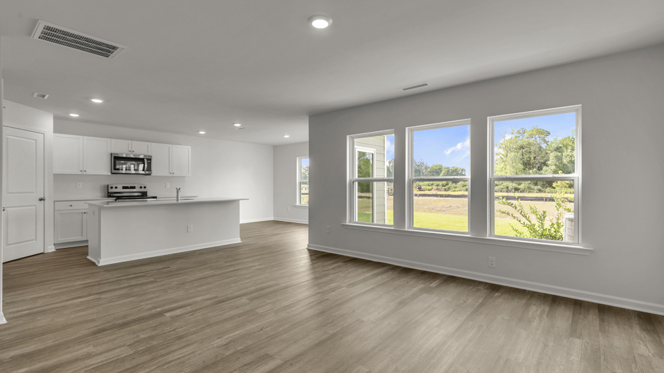 Open-concept dining area