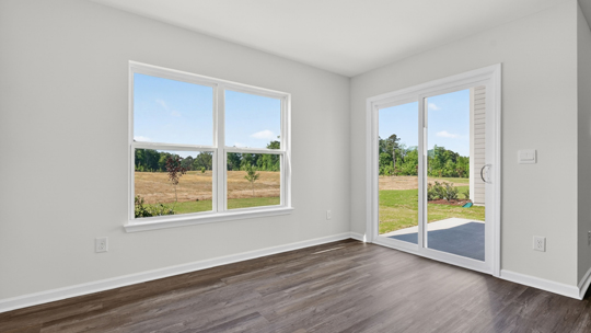 breakfast area with sliding glass doors to patio