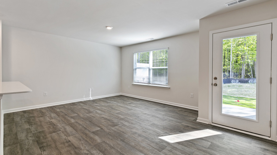 living area with ample natural lighting