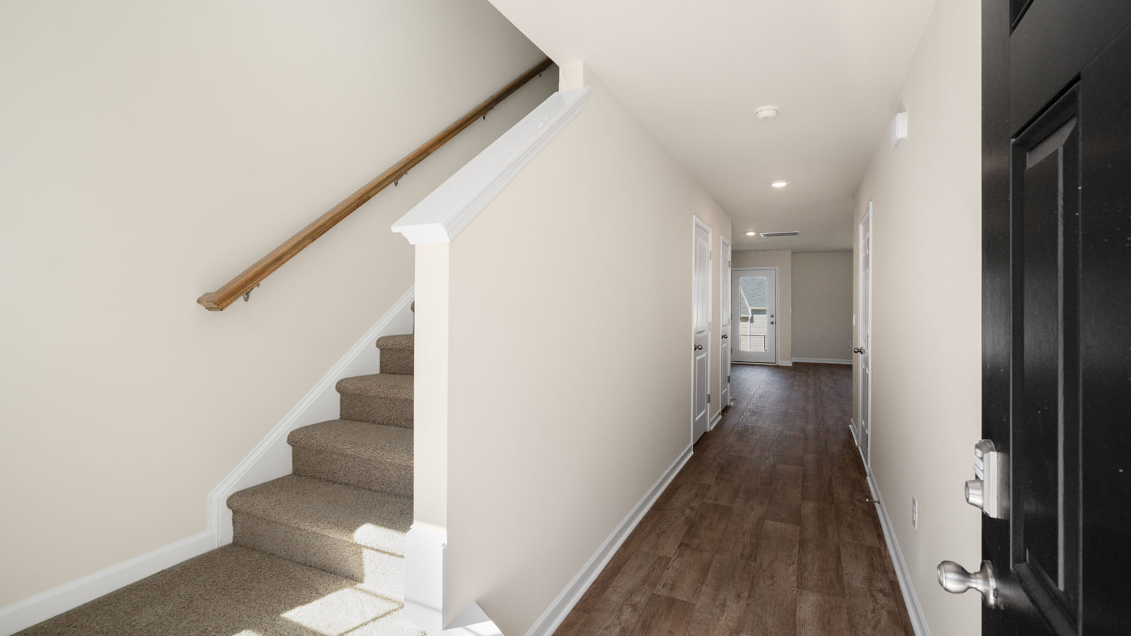 foyer area with vinyl flooring