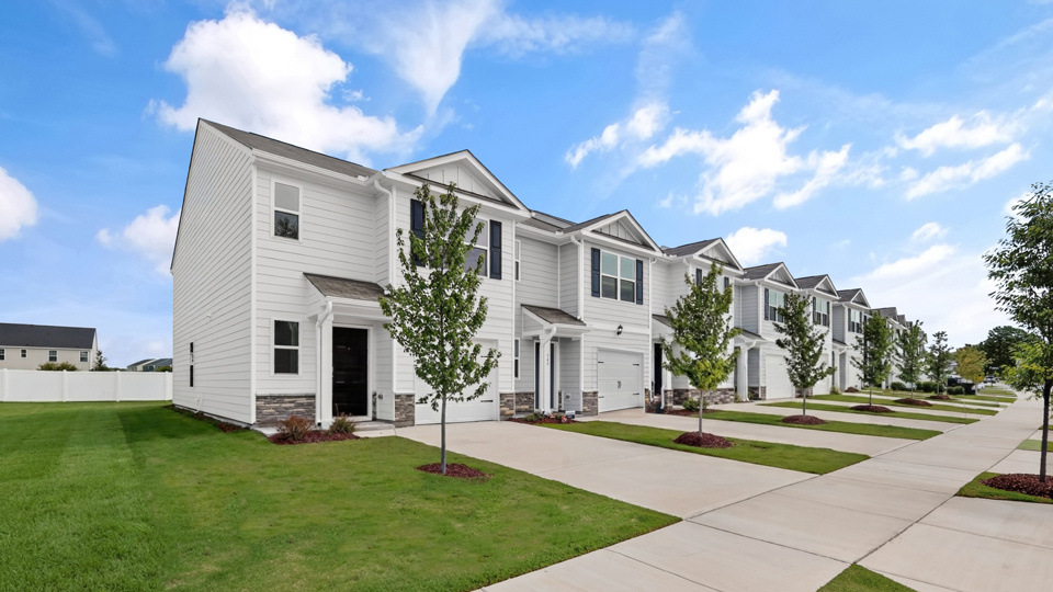 front exterior townhome units