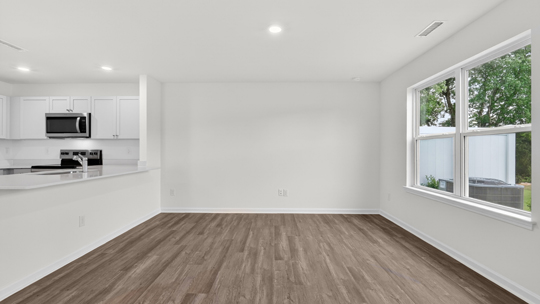 open concept living room