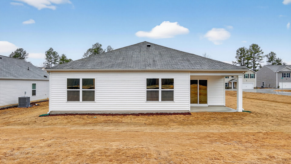 View of the back of the home