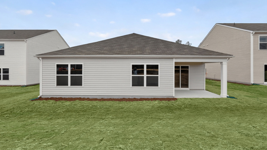 backyard with concrete covered patio