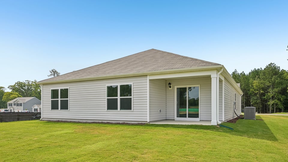 back of cali with covered patio