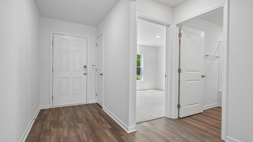 foyer entryway off of guest bedroom