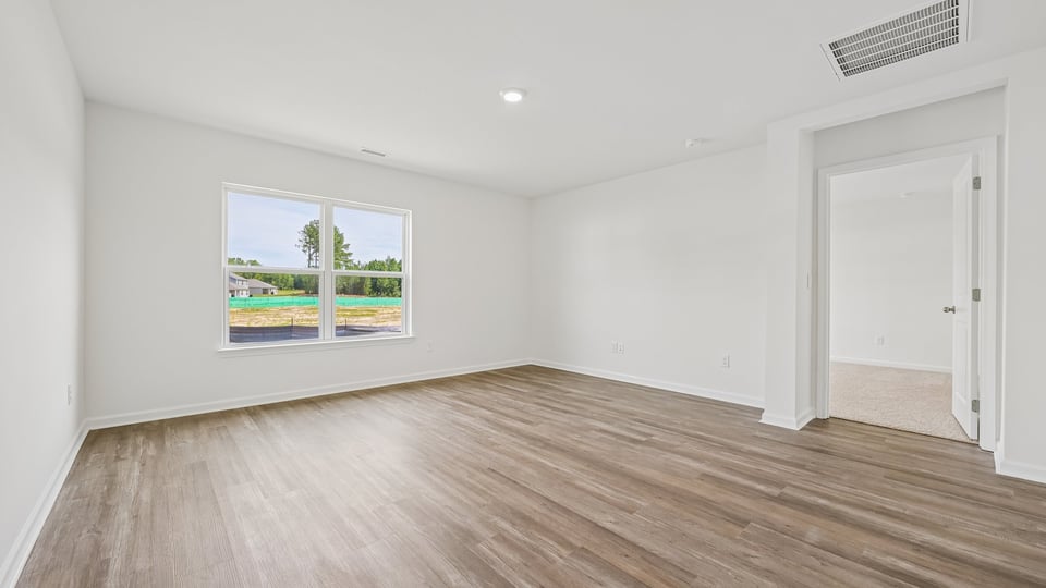 dining room with revwood flooring