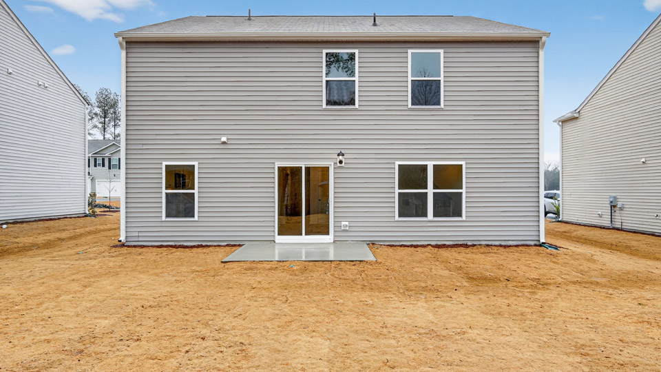 View of back of home