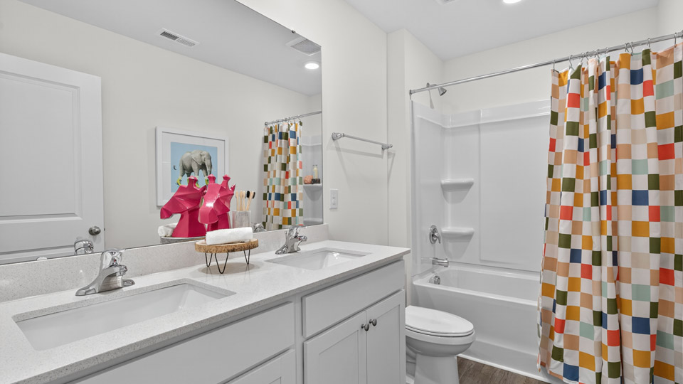 Bathroom with quartz counters