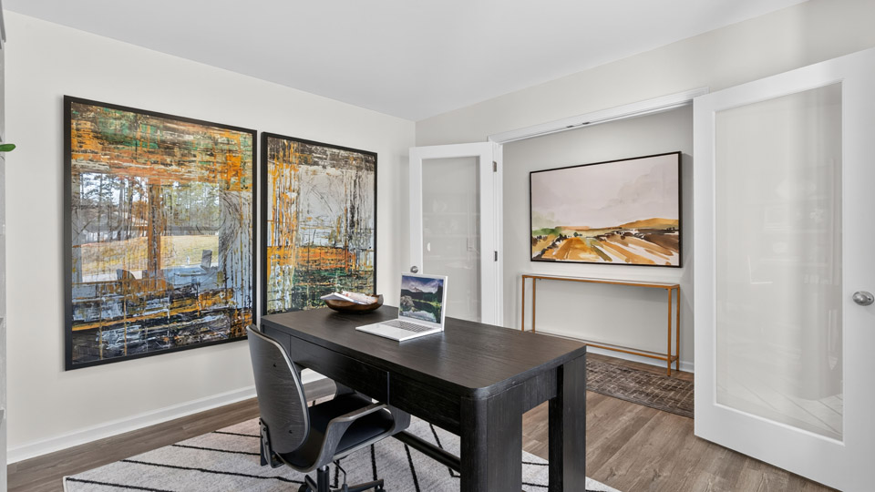 Study with french doors