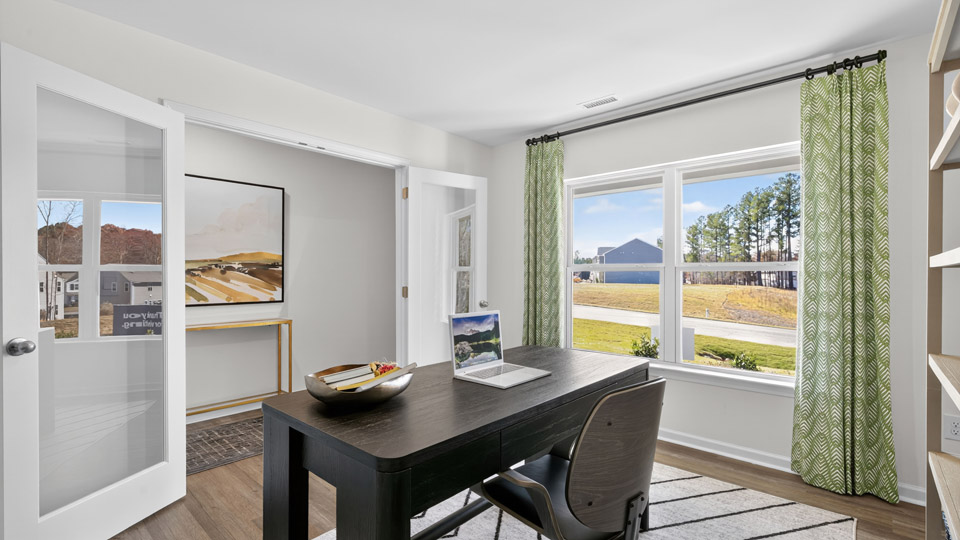 Study with french doors