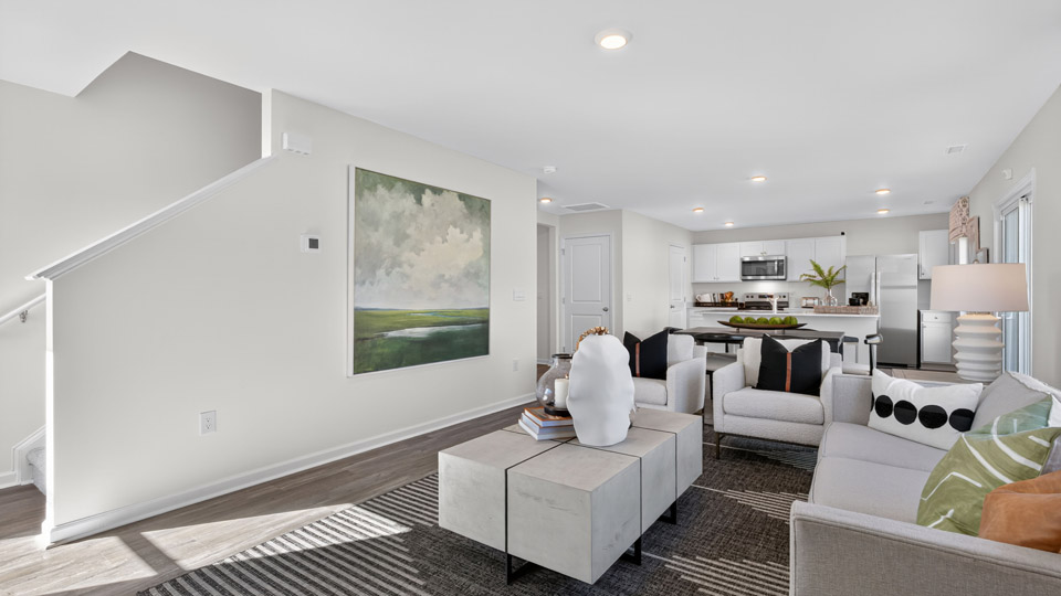 Open-concept living area